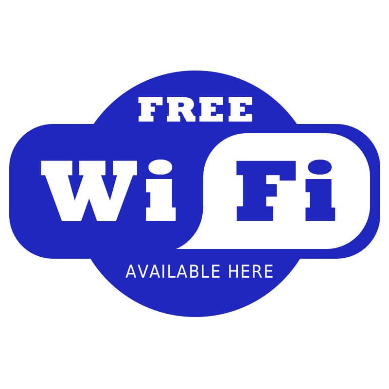 Free Wi-Fi available here